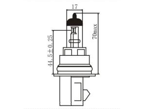 Ampoule halogène de phare HB1 (9004)