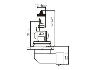 Ampoule halogène de phare HB4 (9006)