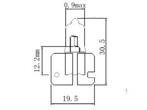 Ampoule halogène de phare H2