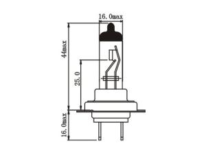 Ampoule halogène de phare H7