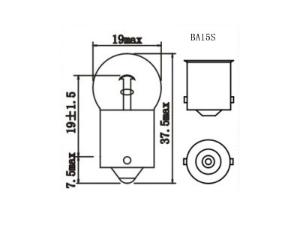 Ampoule de feu clignotant R10W G18