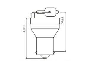 Ampoule de feu de stationnement spéciale BB