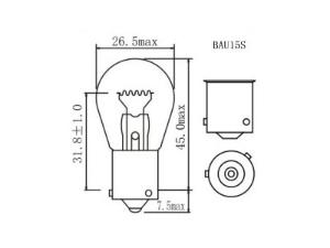 Ampoule de signalisation P21W 1156