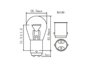 Ampoule de signalisation P21W 1156