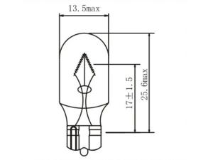 Ampoule à culot cunéiforme T13