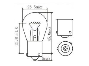 Ampoule de feu de stationnement PY21W S25