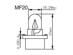 Ampoule de tableau de bord MF15, 16, 20, 21, 22