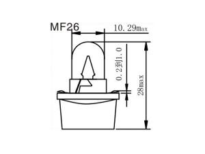 Ampoule de tableau de bord MF23, 25, 26, 30, T4