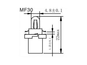 Ampoule de tableau de bord MF23, 25, 26, 30, T4