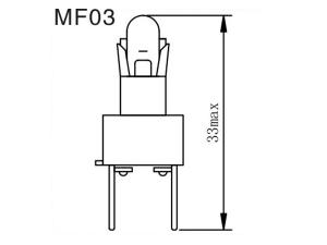 Ampoule de tableau de bord MF02, 03, 04, 05, 06, 07, 08