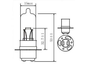 Ampoule de feux de moto