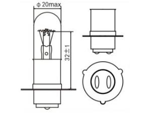 Ampoule de feux de moto