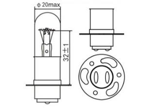 Ampoule de feux de moto